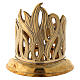 Brass golden flames case candle holder 7 cm s4