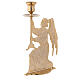 Angel-shaped candlestick of gold plated brass, 6x9x2.5 in s2