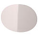 Stainless steel oval plate for candles 20.5x14 cm s1