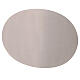 Plato ovalado acero inox opaco portavelas 20,5x14 cm s1