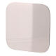 Square candle plate in stainless steel 10x10 cm s1