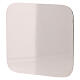 Piattino acciaio inossidabile portacandele lucido 12x12 cm s1
