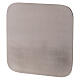 Platillo acero inox portavelas opaco 12x12 cm s1