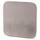 Candle plate matte stainless steel 12x12 cm s1