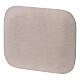 Piattino rettangolare portacandela acciaio inox opaco 10x8 cm    s1