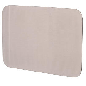 Mat rectangular plate, stainless steel, 20.5x14 cm
