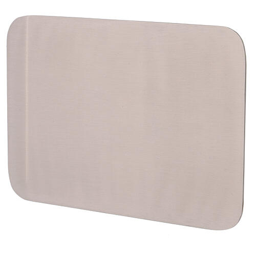 Mat rectangular plate, stainless steel, 20.5x14 cm 1