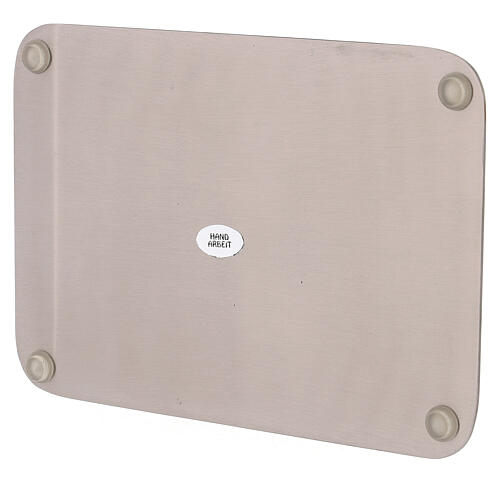 Mat rectangular plate, stainless steel, 20.5x14 cm 2