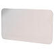 Piatto portacandela lucido acciaio inox rettangolare 30x16 cm s1
