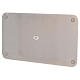 Piatto portacandela lucido acciaio inox rettangolare 30x16 cm s2