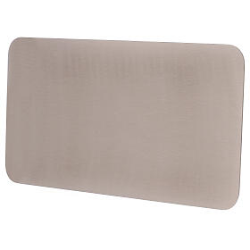 Rectangular plate for candles, opaque stainless steel, 30x16 cm