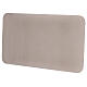 Rectangular plate for candles, opaque stainless steel, 30x16 cm s1