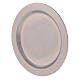 Stainless steel plate for candles, 11 cm diameter, mat finish s1