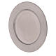 Plate for candles, 14 cm diameter, mat stainless steel s1