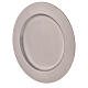 Candle plate of mat stainless steel, 17 cm diameter s1