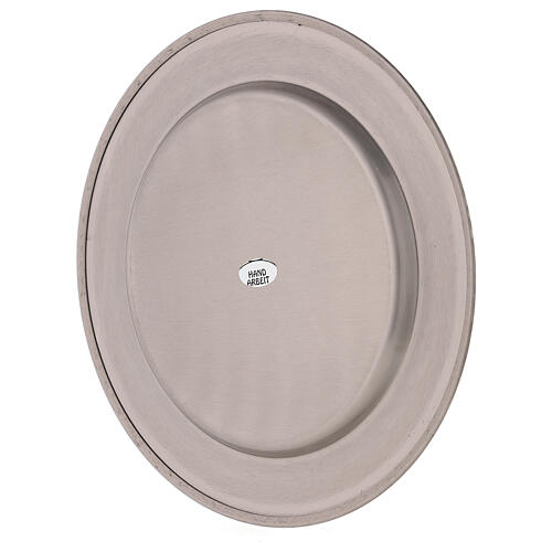Candle plate d 21 cm matte stainless steel 2