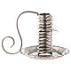 Silver spiral candle holder d. 3 cm s1
