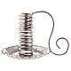 Silver spiral candle holder d. 3 cm s2