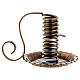 Antique brass spiral candle holder with handle H 12 cm s1