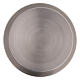 Round plate of 9 cm diameter, mat stainless steel s2