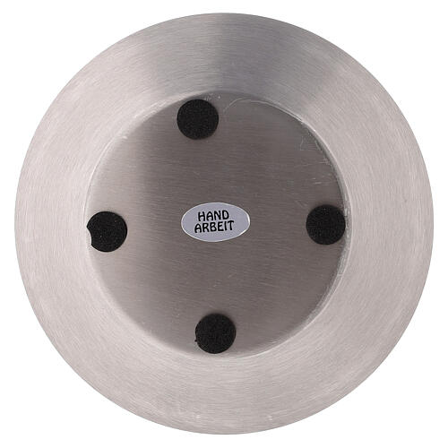 Round plate, mat stainless steel, 8 cm diameter 3