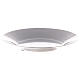 Round plate polished stainless steel 8 cm diameter  s1