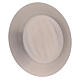 Round plate in matte steel diameter 9 cm s2