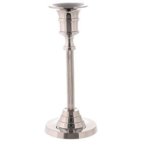 Candle holder silver plated brass H 16 cm