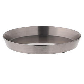 Round bowl, high edge, mat stainless steel, 10 cm diameter