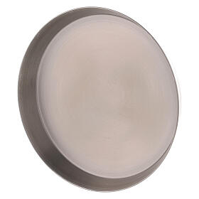 Round bowl, high edge, mat stainless steel, 10 cm diameter
