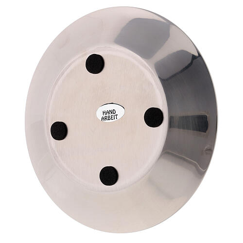 Round stainless steel plate of 9 cm diameter 3