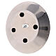Round stainless steel plate of 9 cm diameter s3
