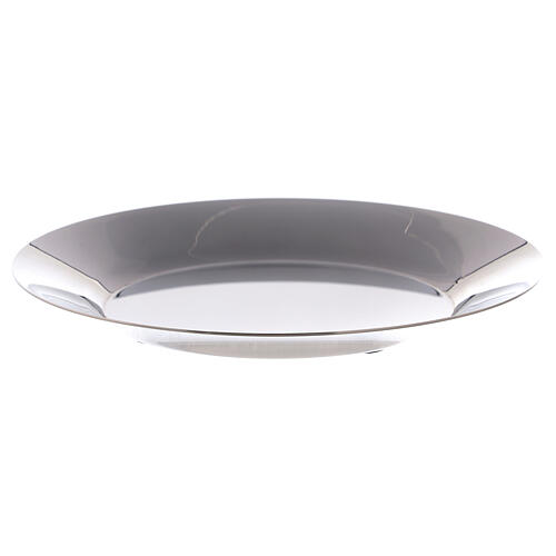 Round plate, stainless steel, 10 cm diameter 1