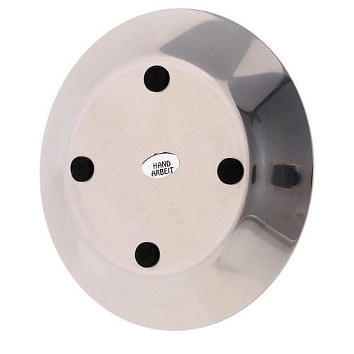 Round plate, stainless steel, 10 cm diameter 3
