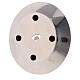 Round plate, stainless steel, 10 cm diameter s3