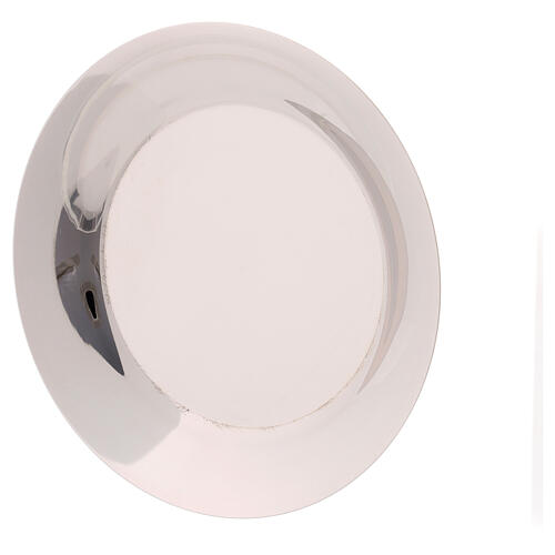Piattino rotondo acciaio inossidabile diametro 10 cm 2