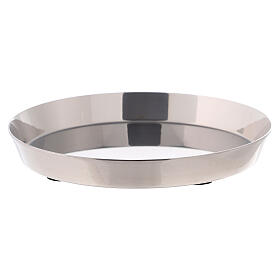 Round bowl, high edge, polished stainless steel, 10 cm diameter