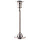 Portacandela ottone argentato H 20 cm s3
