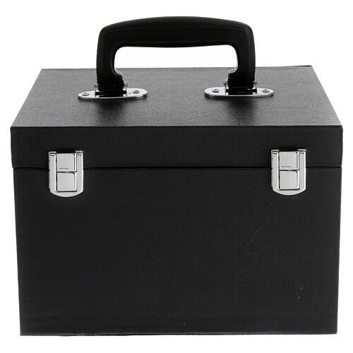 Black briefcase with complete mass kit, 10x10x6 in 5
