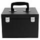 Black suitcase for celebration with complete mass set 25x25x15 cm s5