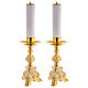 pair of wrought candlesticks height 31cm s1