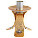 Chandelier bronze doré, croix s1