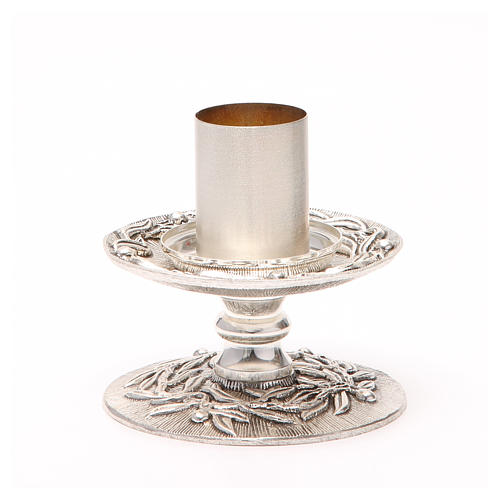 Altar candle holder with olive branches 7