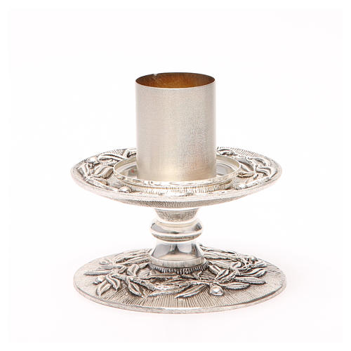Altar candle holder with olive branches 8