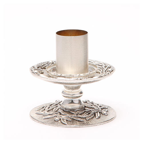 Altar candle holder with olive branches 2