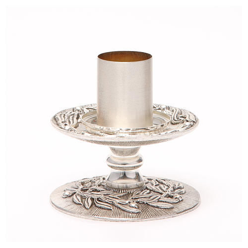Altar candle holder with olive branches 9