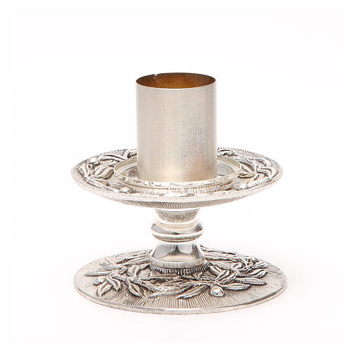 Altar candle holder with olive branches 1