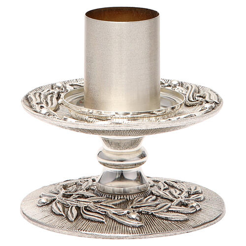 Altar candle holder with olive branches 2