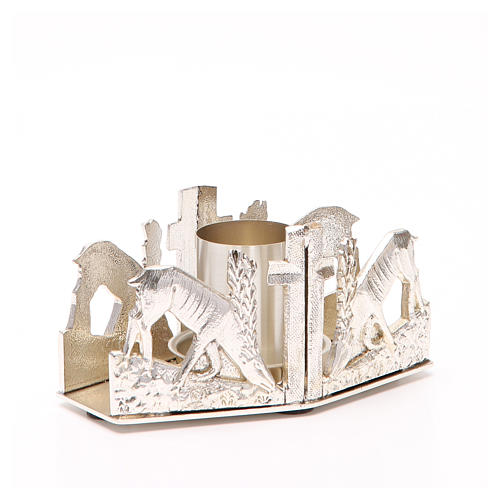 Altar candle holder with deers 3