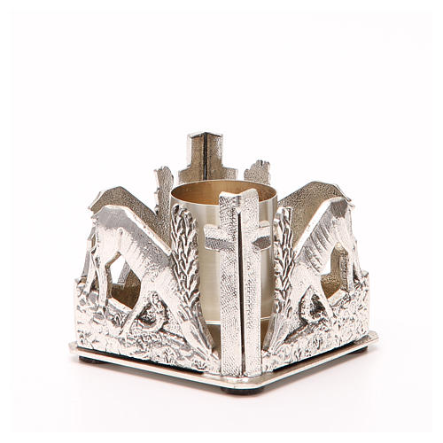 Altar candle holder, deers drinking water 8